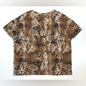 Women’s ZARA Trafaluc snake pattern 100% cotton T-Shirt size‎ small